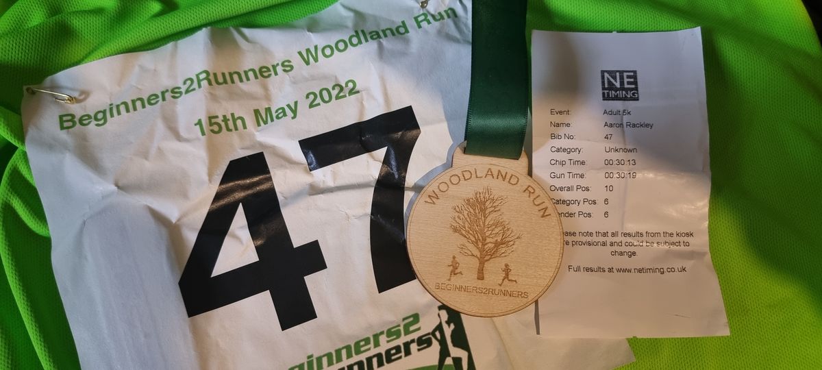 My first Woodland 5k run